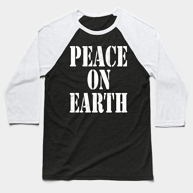 peace on earth Baseball T-Shirt by lonway